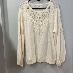 Maurice’s Large Lacey Long Sleeve Sweater